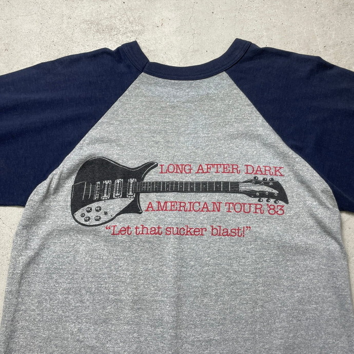 80年代 TOM PETTY AND THE HEARTBREAKERS トム・ペティ&ザ・ハートブレイカーズ バンドTシャツ バンT ツアー ラグランTシャツ メンズM相当_画像7