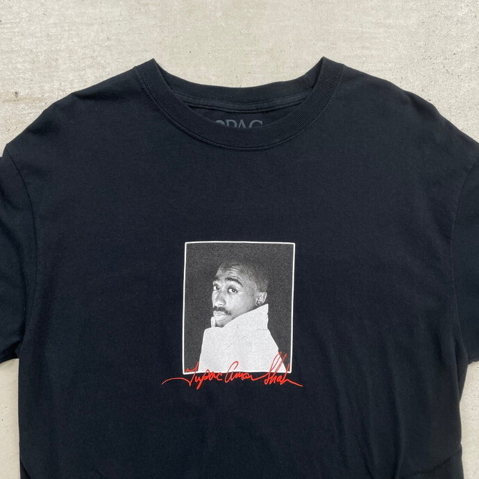 2PAC ヒップホップ ラップT ロングTシャツ ロンT フォトプリント メンズL_画像2