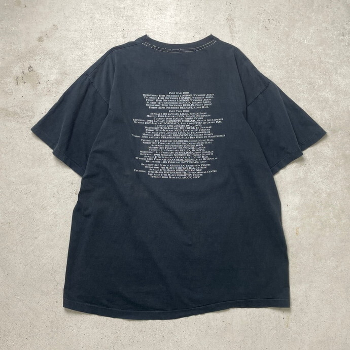 80年代 WET WET WET ウェット ウェット ウェット バンドTシャツ バンT ツアー Back the River メンズXL相当_画像6