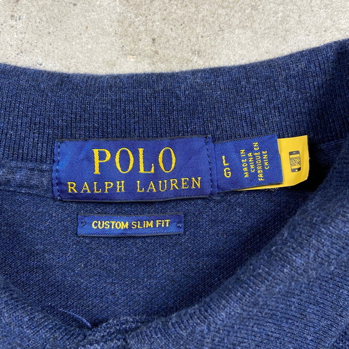 Polo Ralph Lauren ポロラルフローレン 半袖 ポロシャツ CUSTOM SLIM FIT メンズL_画像3