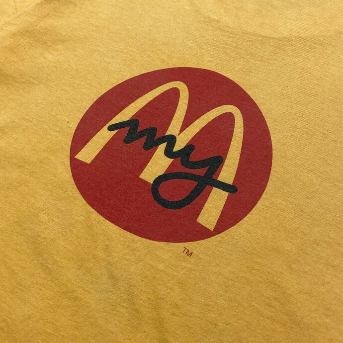90年代 Mcdonald's マクドナルド アドバタイジング プリントTシャツ Smile and Say メンズXL相当_画像7