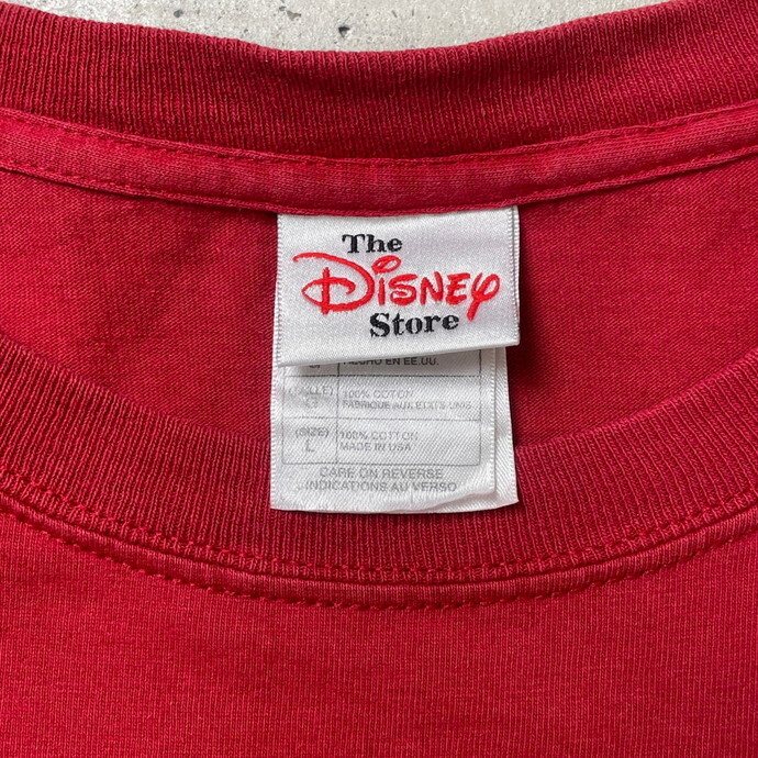 90年代 USA製 THE Disney STORE ディズニー ミッキーマウス キャラクタープリントTシャツ メンズL_画像6