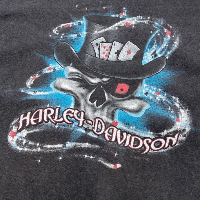 00年代 Harley-Davidson ハーレーダビッドソン プリントTシャツ メンズXL相当_画像3
