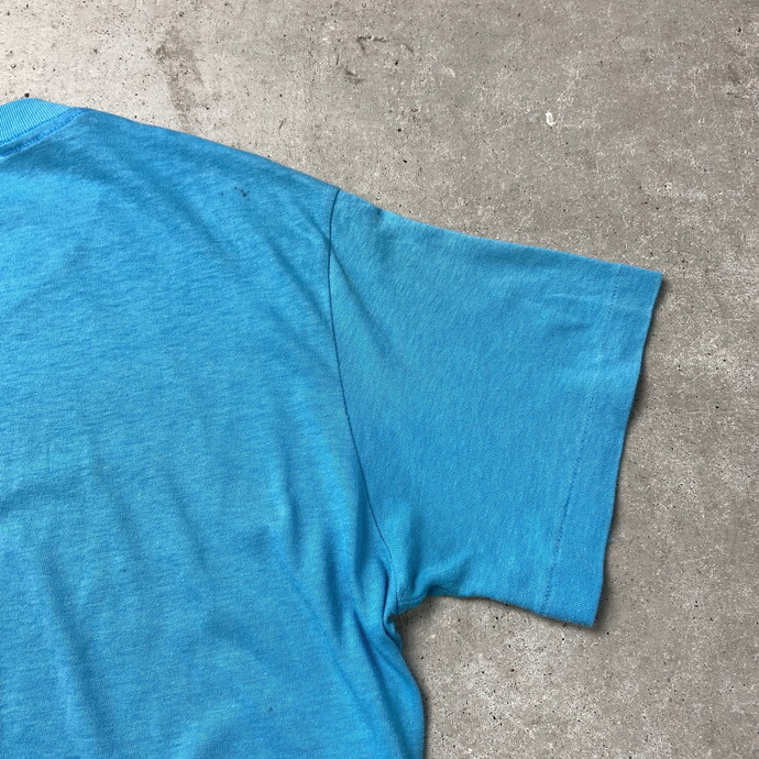 80年代 USA製 紺タグ NIKE ナイキ ワンポイントロゴプリント Tシャツ メンズS相当_画像8