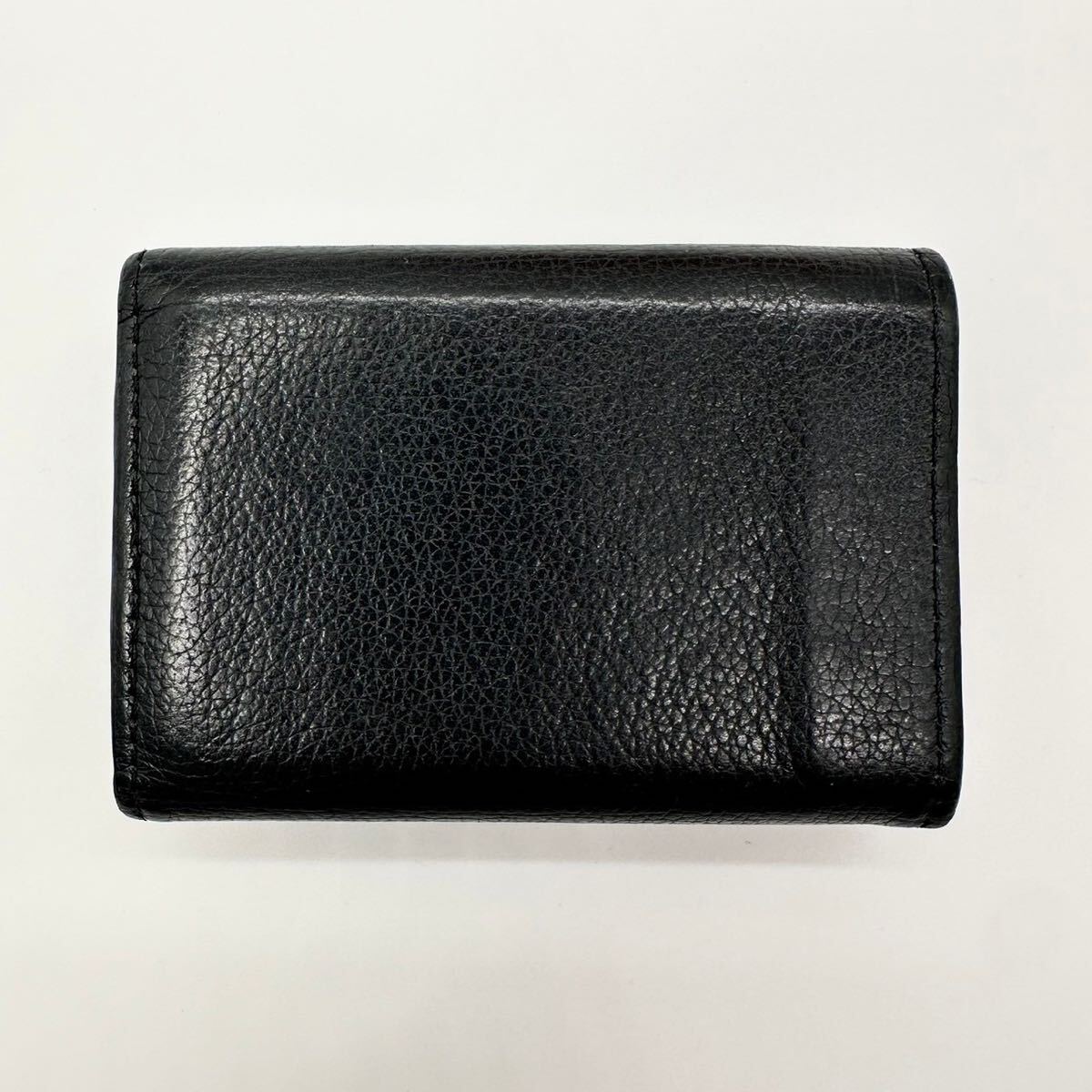 LOUISVUITTON ルイヴィトン 三つ折り財布 ブラック ポルトフォイユロックミニ M63921 レディース コンパクトウォレット_画像3