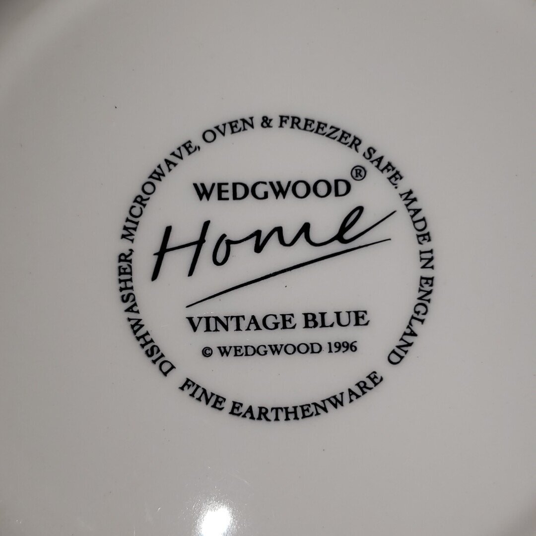 WEDGWOOD　HOME 　深皿　3客　VINTAGE BLUE　1996　ビンテージブルー　ブルー　ベリー　パステル　ウエッジウッド　可愛い【80s2492】_画像8