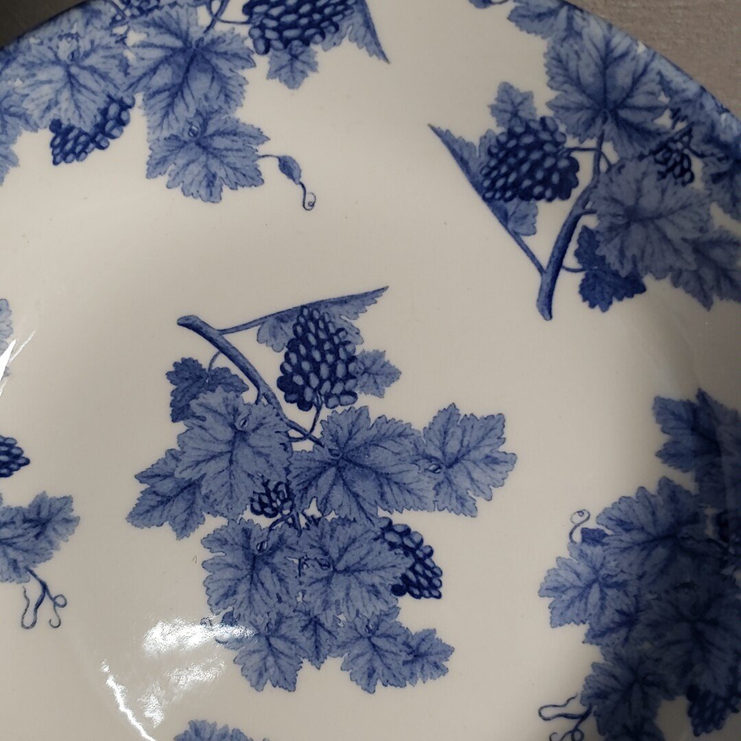 WEDGWOOD　HOME 　深皿　3客　VINTAGE BLUE　1996　ビンテージブルー　ブルー　ベリー　パステル　ウエッジウッド　可愛い【80s2492】_画像5