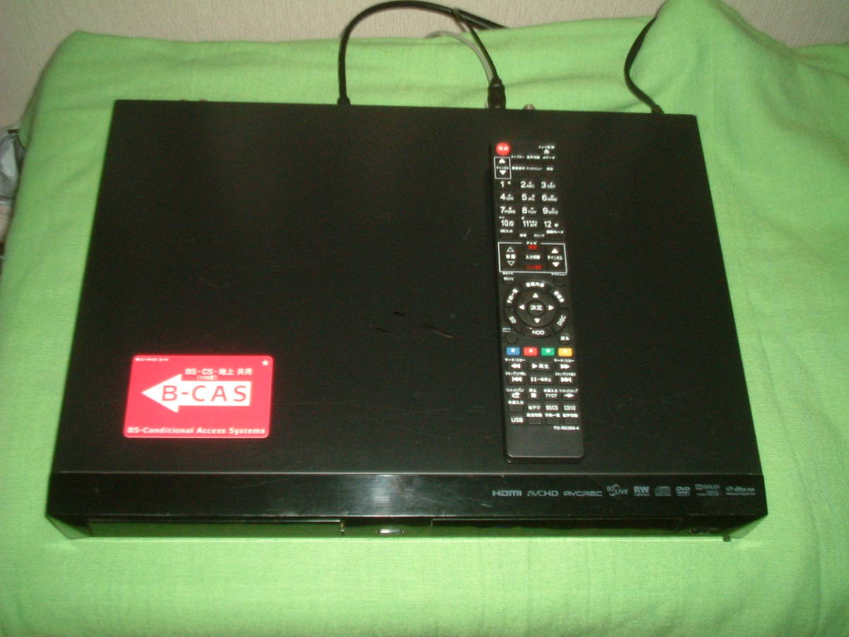 １ヶ月保証　東芝レグザ D-BZ500　 HDD/DVD/ ブルーレイ/レコーダー　２番組同時録画　320GB　新品リモコン　B-CASカード付き_画像2