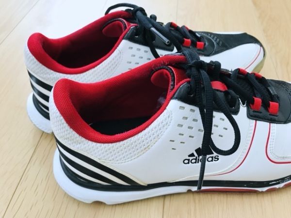 【良品】adidas★ゴルフシューズ★白×黒★27.5cm_画像3