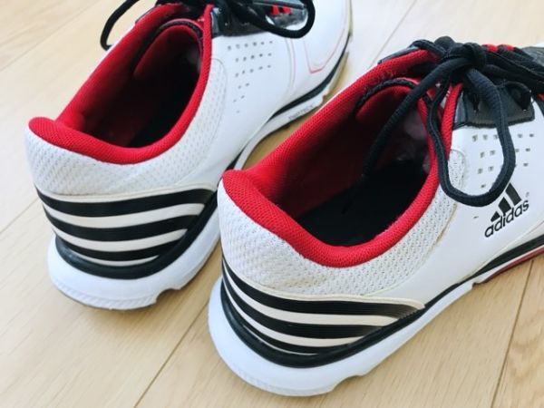 【良品】adidas★ゴルフシューズ★白×黒★27.5cm_画像4