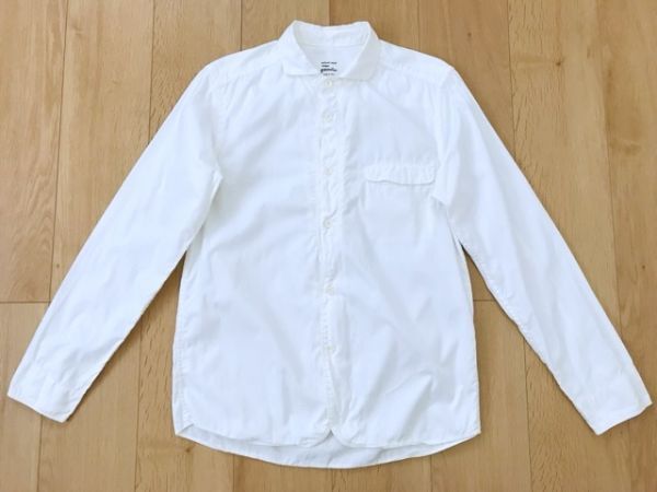 【良品】quadro クオドロ★コットンシャツ★白★1_画像1