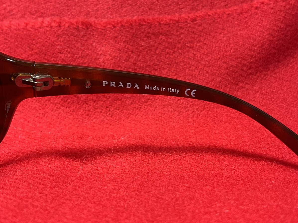  превосходный товар *GACKT такой же type одного цвета *PRADA солнцезащитные очки SPR14G Brown Prada vartix прототип чай цвет оправа для очков (27)