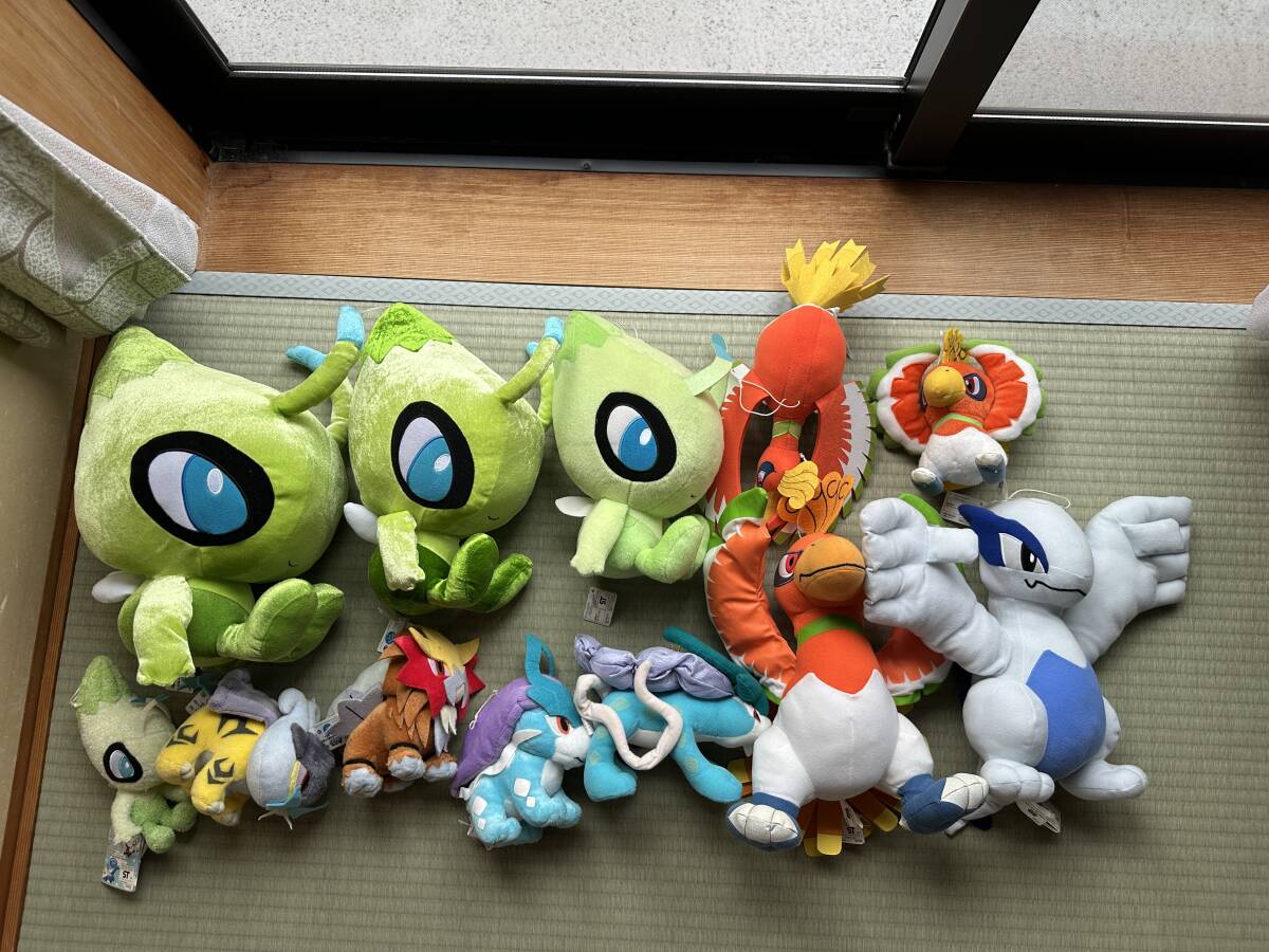 ポケットモンスター ポケモン バンプレスト プライズぬいぐるみ 伝説・幻ポケモン大量37体セット セレビィ ルギア ミュウツー ラティアス等_画像1