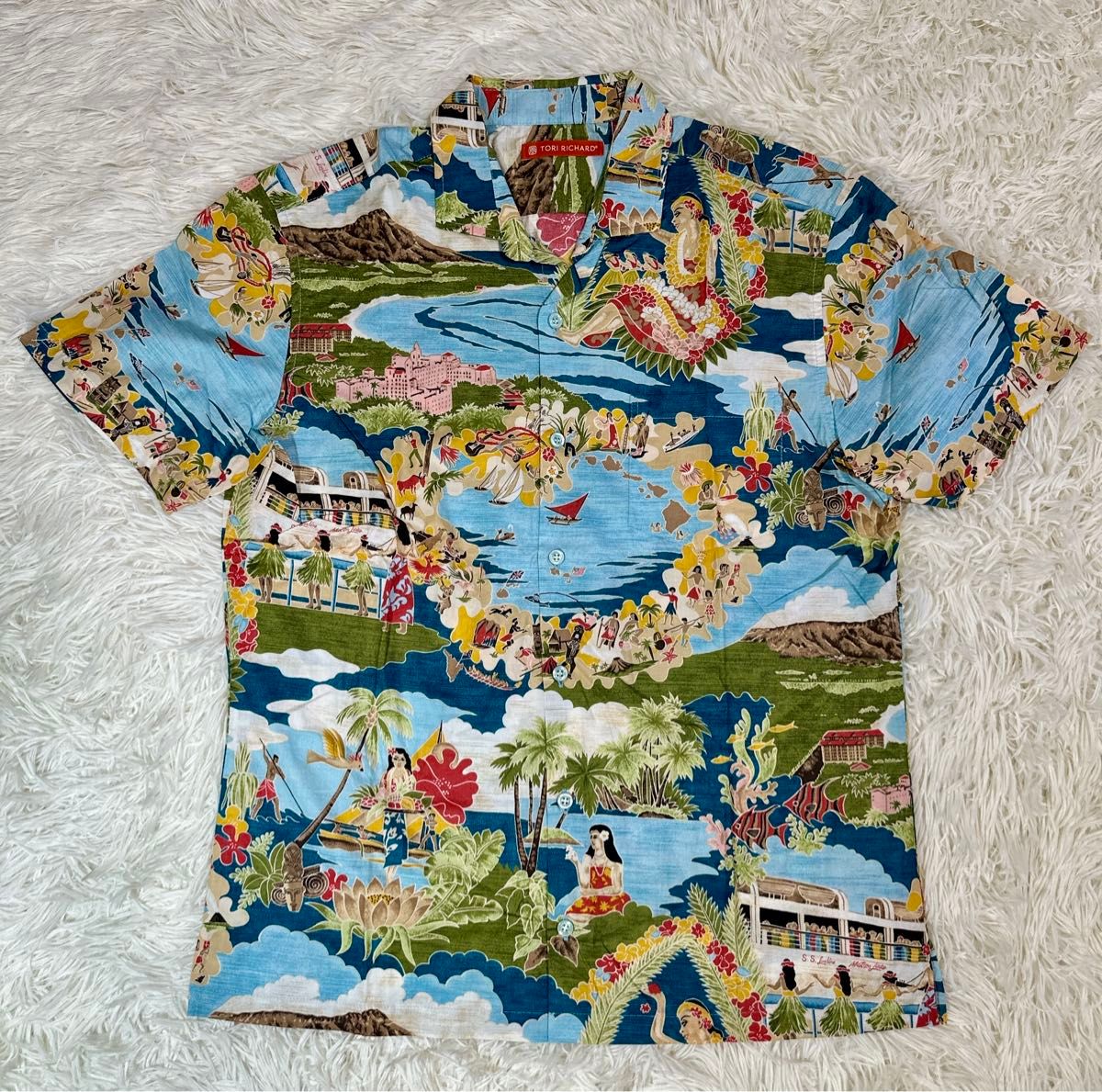 TORI RICHARD アロハシャツ Made in Hawaii Sサイズ アロハシャツ ハワイ製