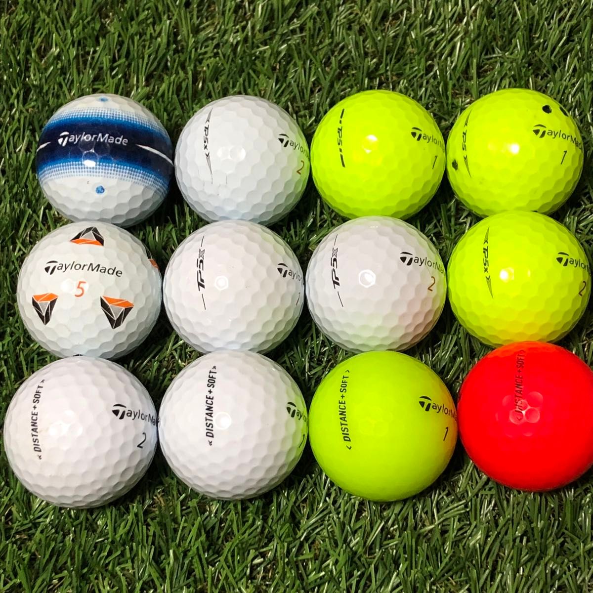 テイラーメード　TP5・TP5x・ディスタンスソフト・ツアーレスポンスなど　12球　ゴルフボール