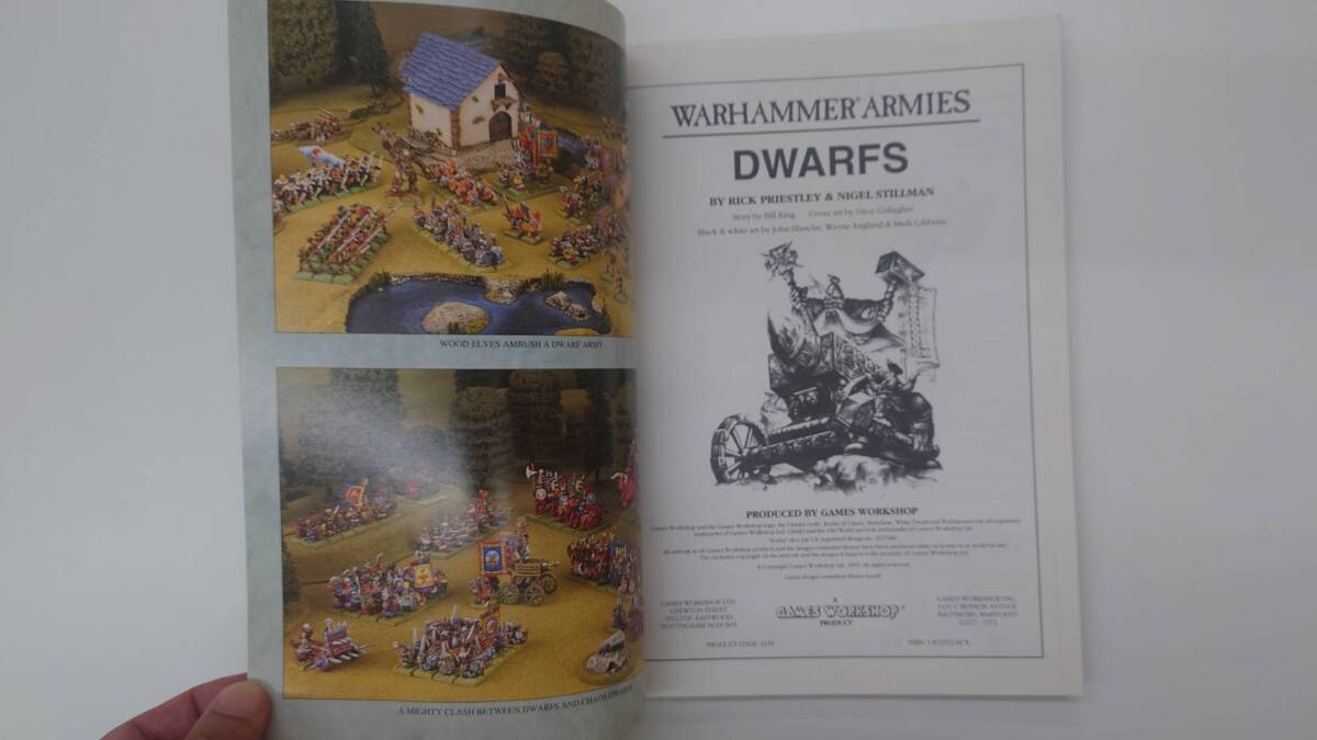 G-3 [ unused ]WARHAMMER ARMIES DWARFS War Hammer Army z book explanation book@ English version rare article 