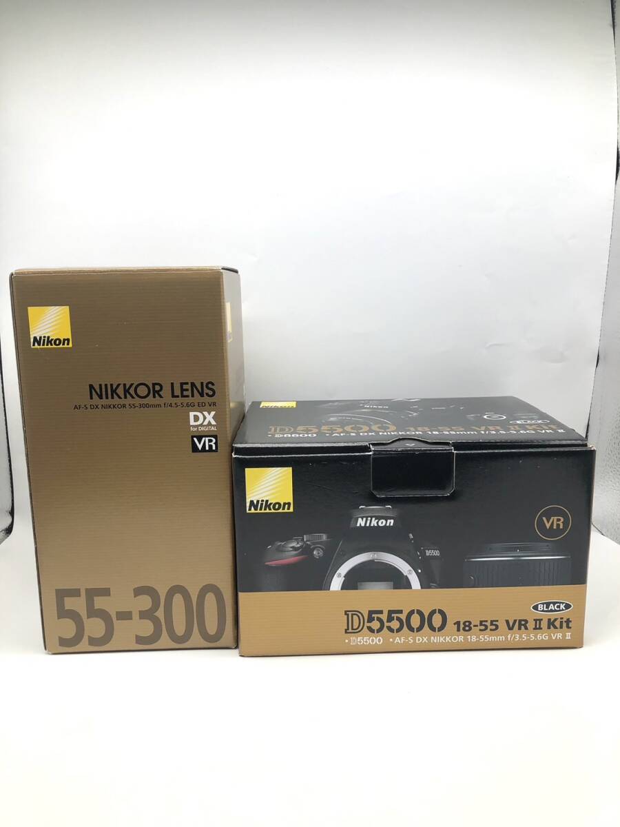 T No.8434 Nikon/D5500 ダブルズームキット/AF-S DX NIKKOR 18-55mm f/3.5-5.6G VR II /現状品の画像2