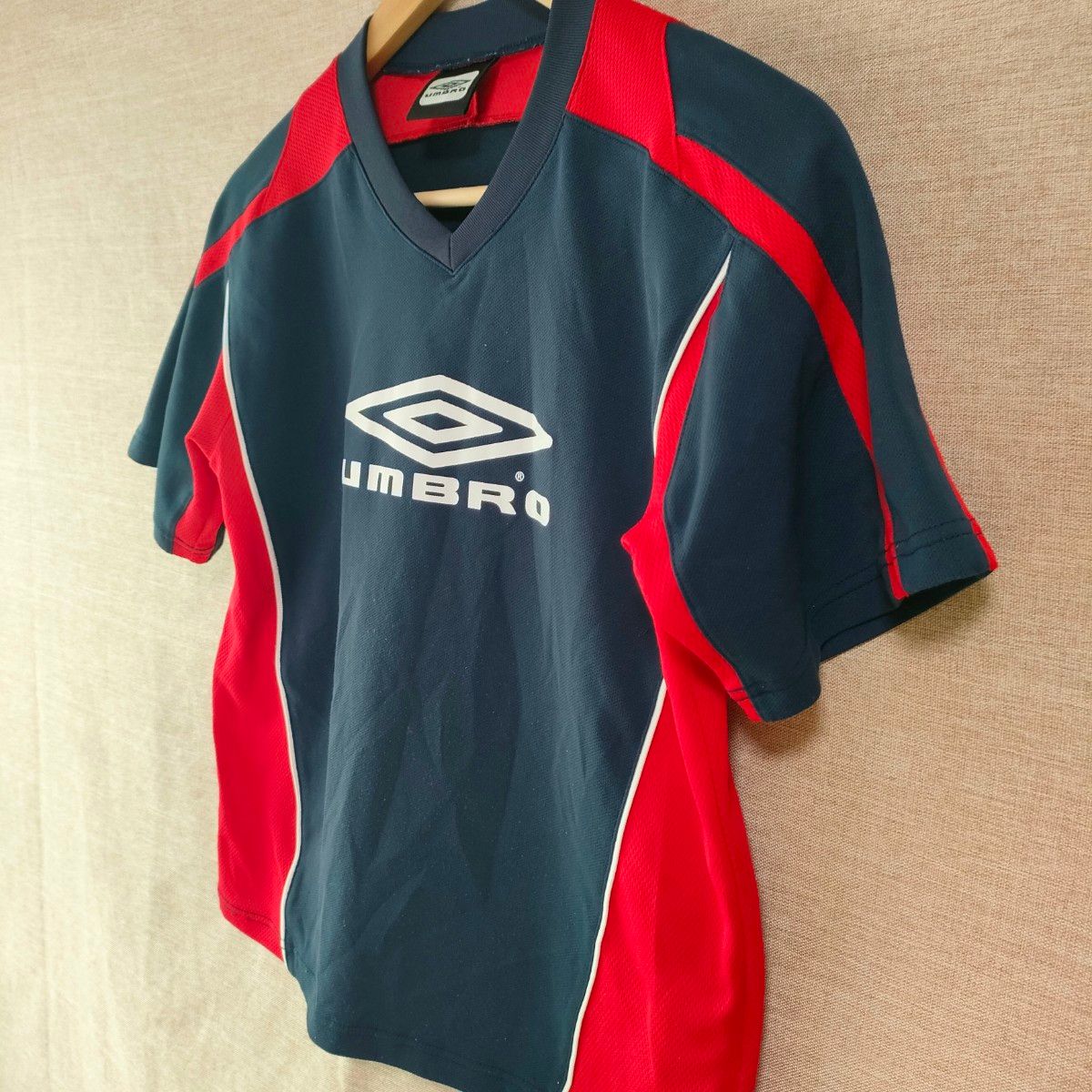 アンブロ UMBRO　150  半袖 サッカー プラクティスシャツ Tシャツ フットサル 半袖Tシャツ ネイビー　スポーツ