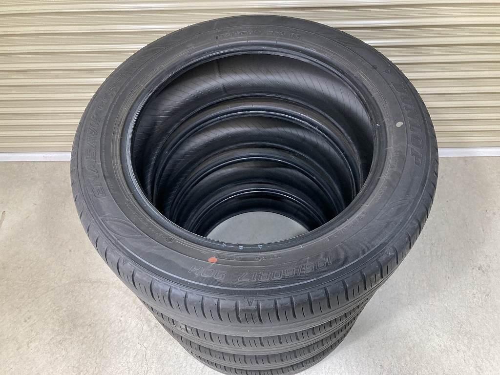 バリ溝 '20年製 DUNLOP ENASAVE EC300+ 195/60R17 4本セット ダンロップ エナセーブ (E1623)_画像2