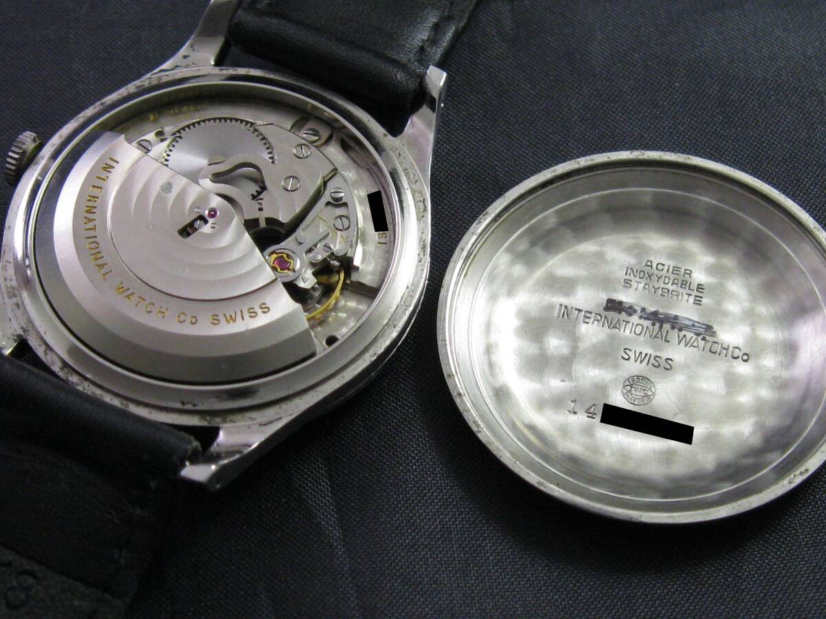 IWC/International Watch Co. автомобиль u - uzenSS Cal.853 самозаводящиеся часы рабочее состояние подтверждено античный Vintage 1959 год производство 