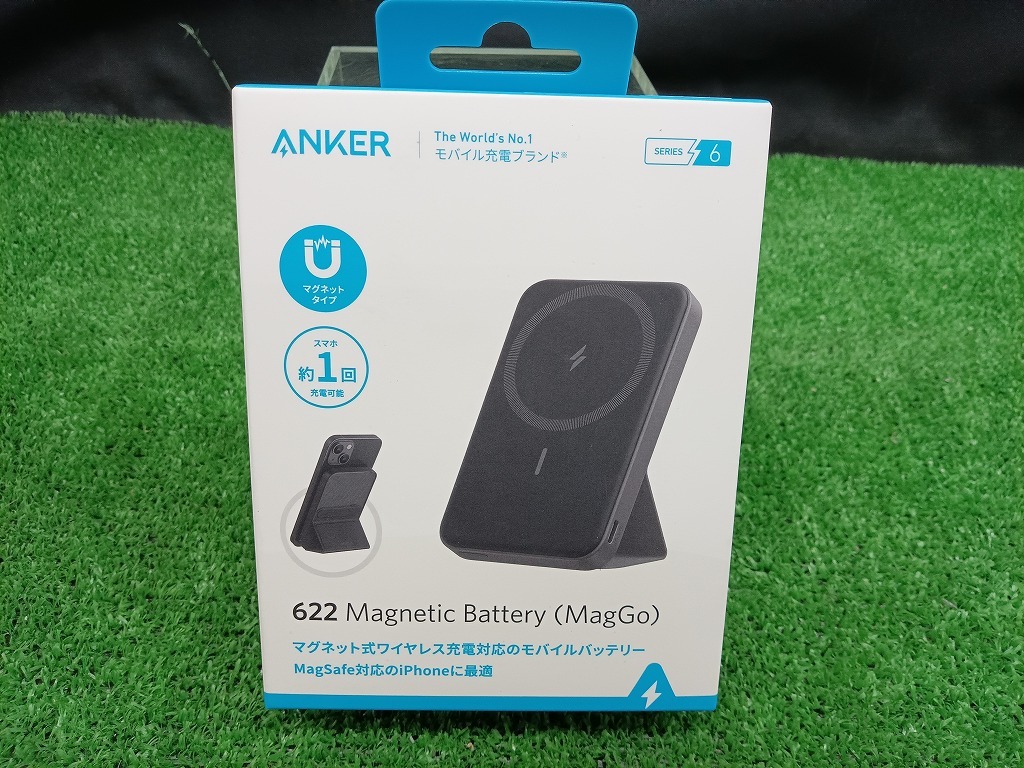 未開封 未使用品 ANKER アンカー モバイルバッテリー 622 Magnetic Battery (MagGo) ブラック 5000mAh 1ポート 充電タイプ A1614N11 【2】_画像1