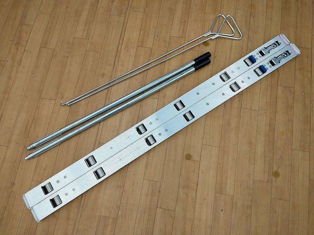  unused goods day light gold aktoACT light slider FT Flat type . shape withstand load 1.0t total length 1,361mm loading part length 1,159mm[2]