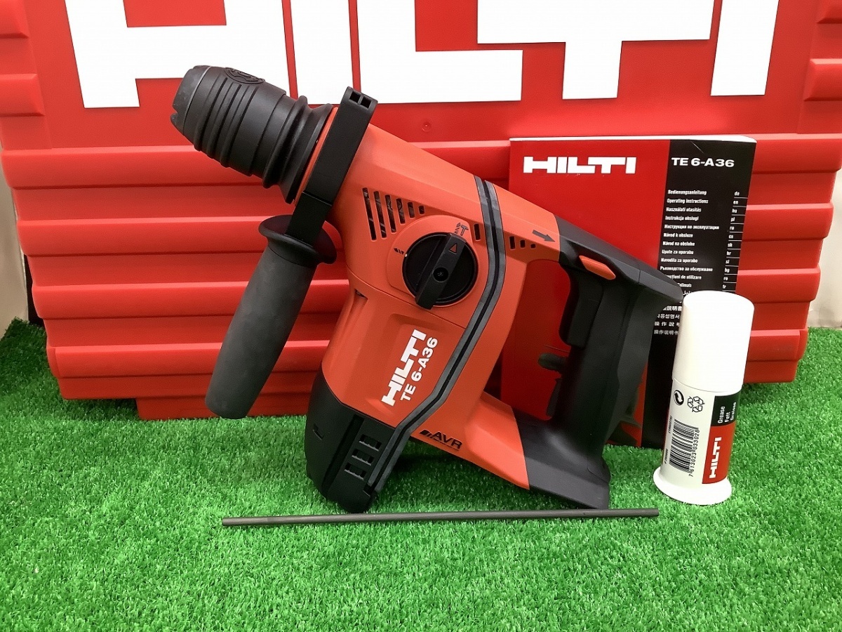 未使用品 HILTI ヒルティ 36V 充電式 高性能 ロータリーハンマードリル TE6-A36 本体+ケース_画像1