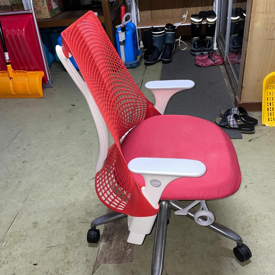 【中古美品】ハーマンミラーセイルチェア レッド SAYL Chair_画像5