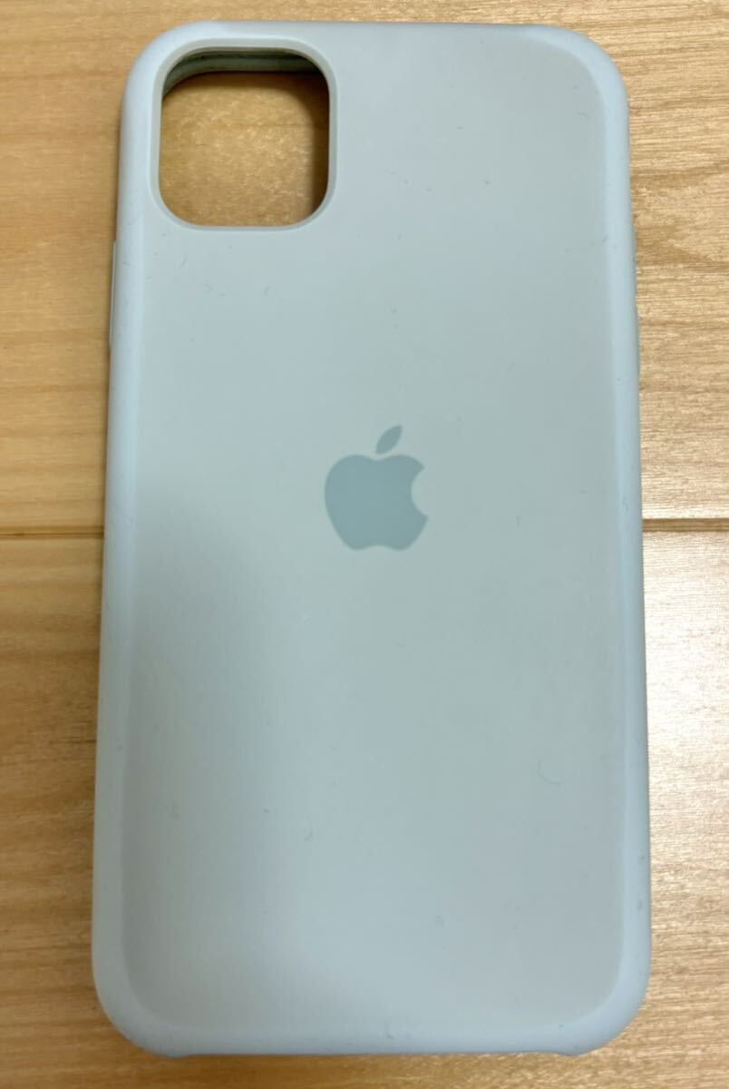 iPhone11 Apple純正 シリコンケース シーフォーム 送料無料 / ブルー グリーン アクセサリ_画像1