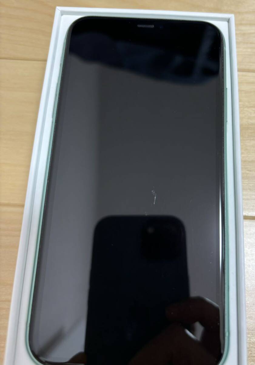 iPhone11 128GB グリーン SIMフリー 付属品 揃ってます 送料無料 Apple ストアにて購入 _画像9