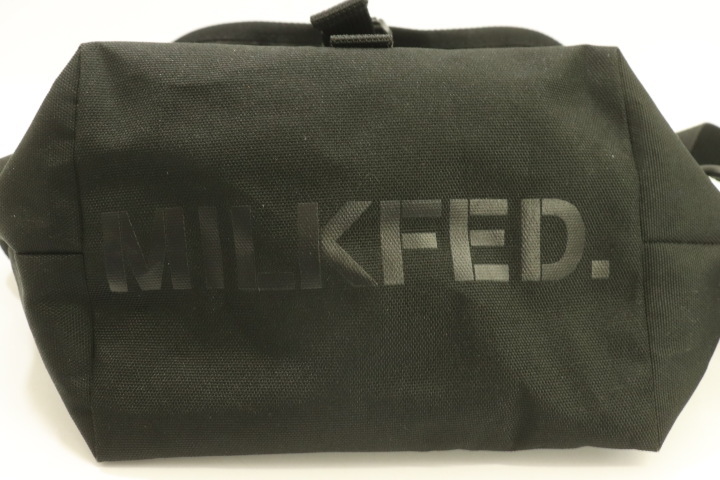 【中古】 MILK FED レディースショルダーバッグ - MESSENGER BAG MINI MILK FED - 黒 ブラック ロゴ_画像3