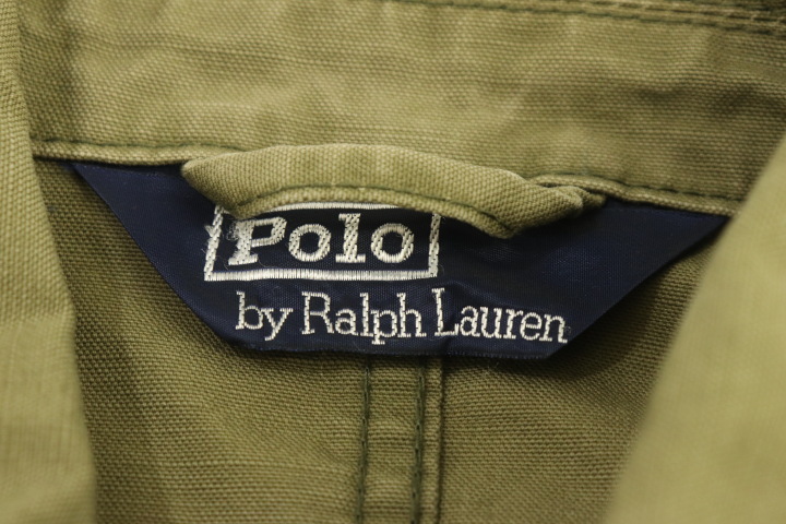 【中古】 Polo by Ralph Lauren メンズカバーオール S カバーオール Polo by Ralph Lauren S カーキ 無地_画像3