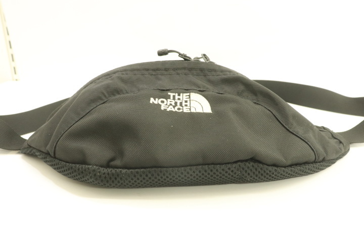 【中古】 THE NORTH FACE メンズショルダーバッグ XS グラニュール ウエストバッグ THE NORTH FACE XS 黒 ブラック ロゴ_画像3