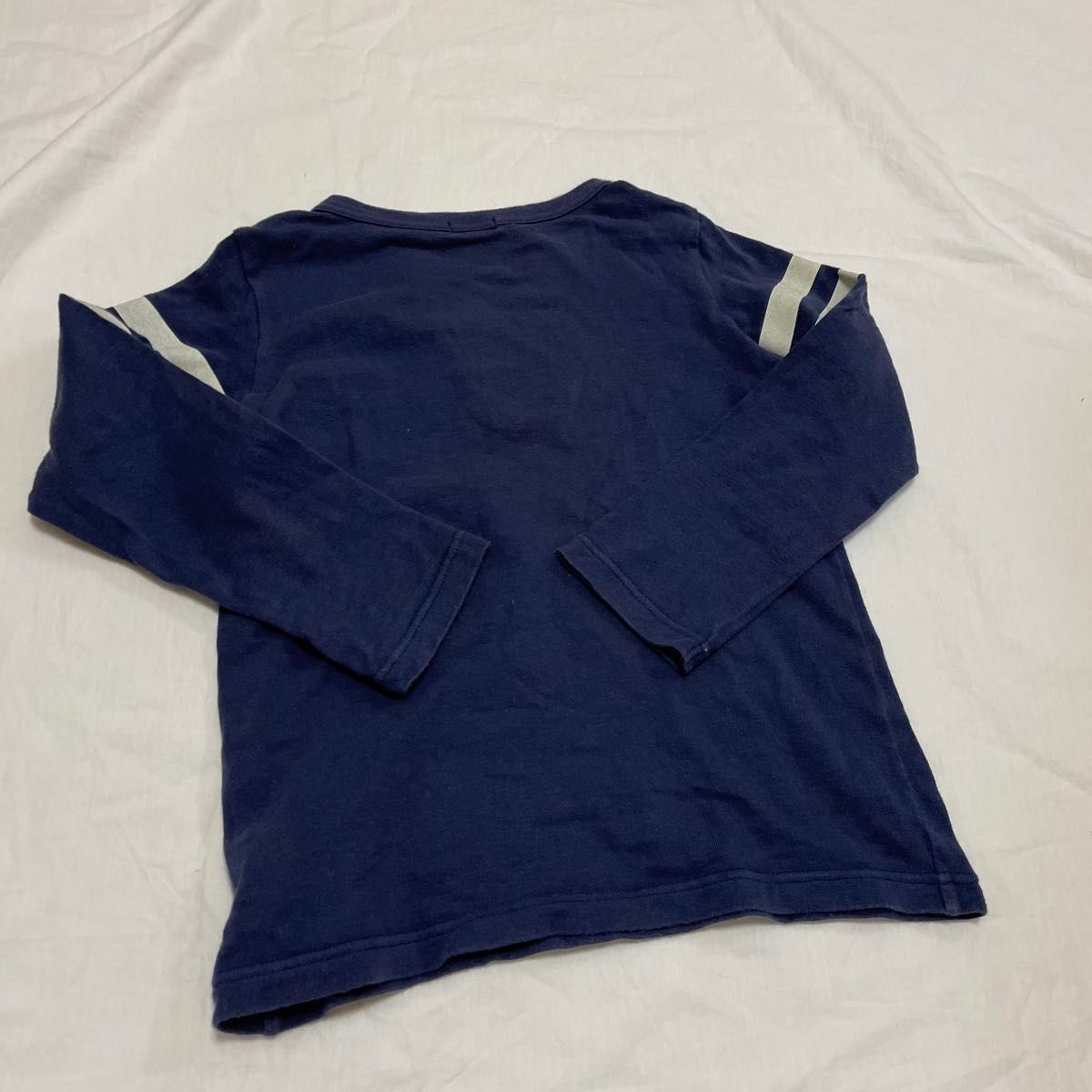 ミキハウス　サイズ120 長袖　Tシャツ　ロンT カットソー  ネイビー 長袖Tシャツ 紺 MIKIHOUSE 紺