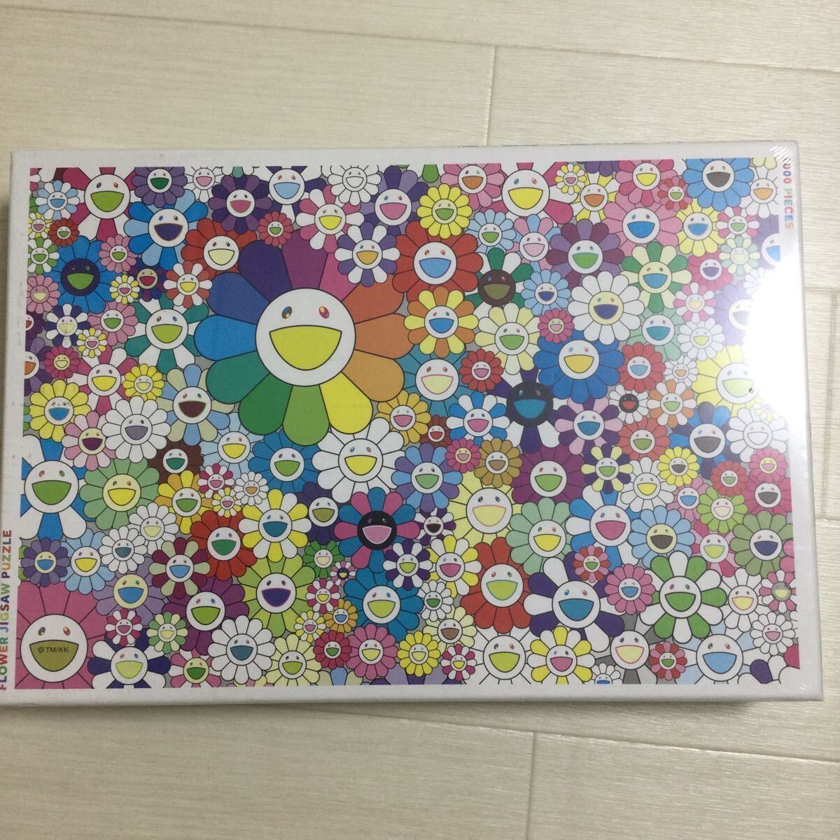 【新品未使用】 村上隆 MURAKAMI カイカイキキ ジンガロ　フラワー お花　ジグソーパズル 1000ピース_画像1