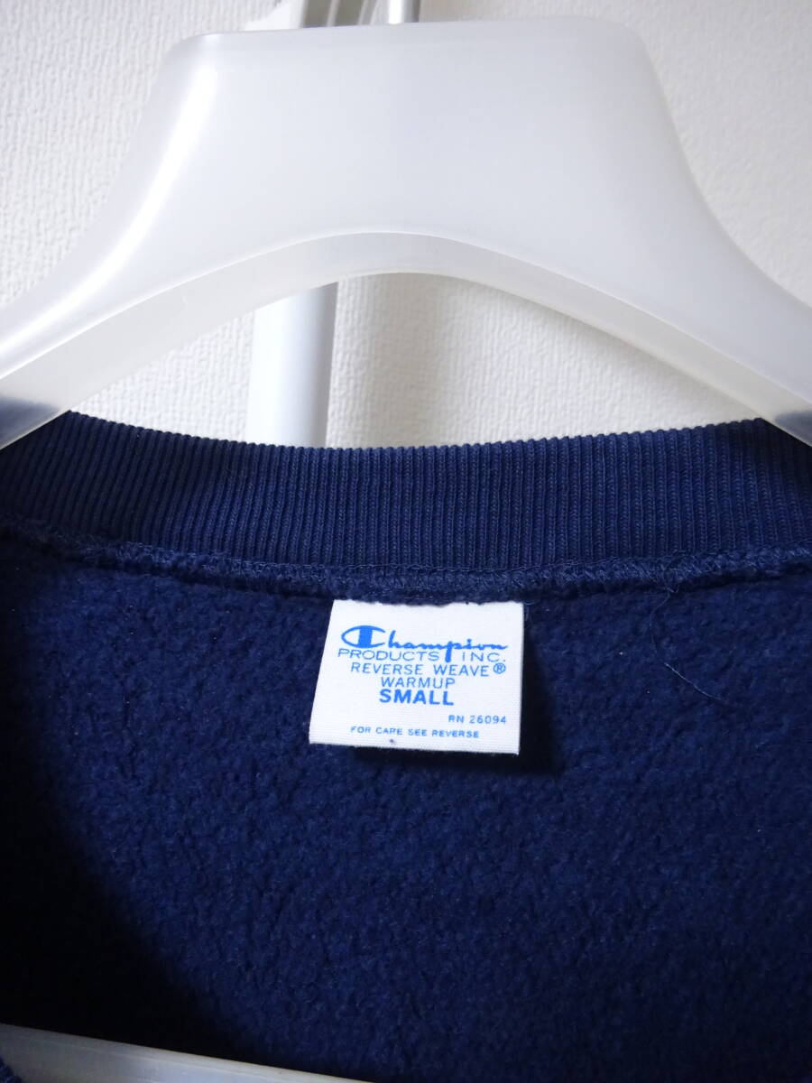 SHIPS 別注 Champion REVERSE WEAVE スウェットトレーナー マフポケット 無地 ネイビー 紺 S シップス チャンピオン リバースウィーブ_画像4