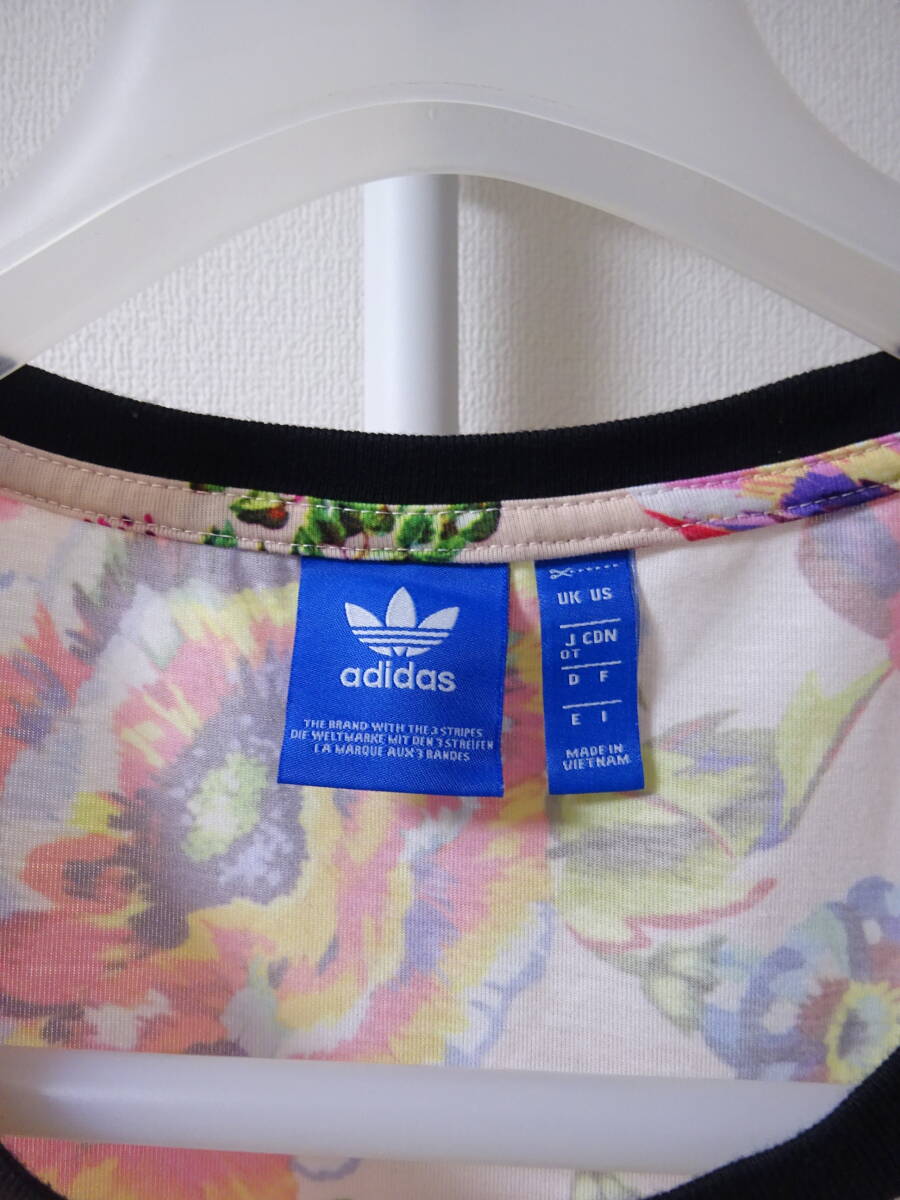 adidas Originals by The Farm Company 半袖ワンピース フラワー 花柄 ピンク レディース OT アディダス オリジナルス ファームカンパニー_画像4