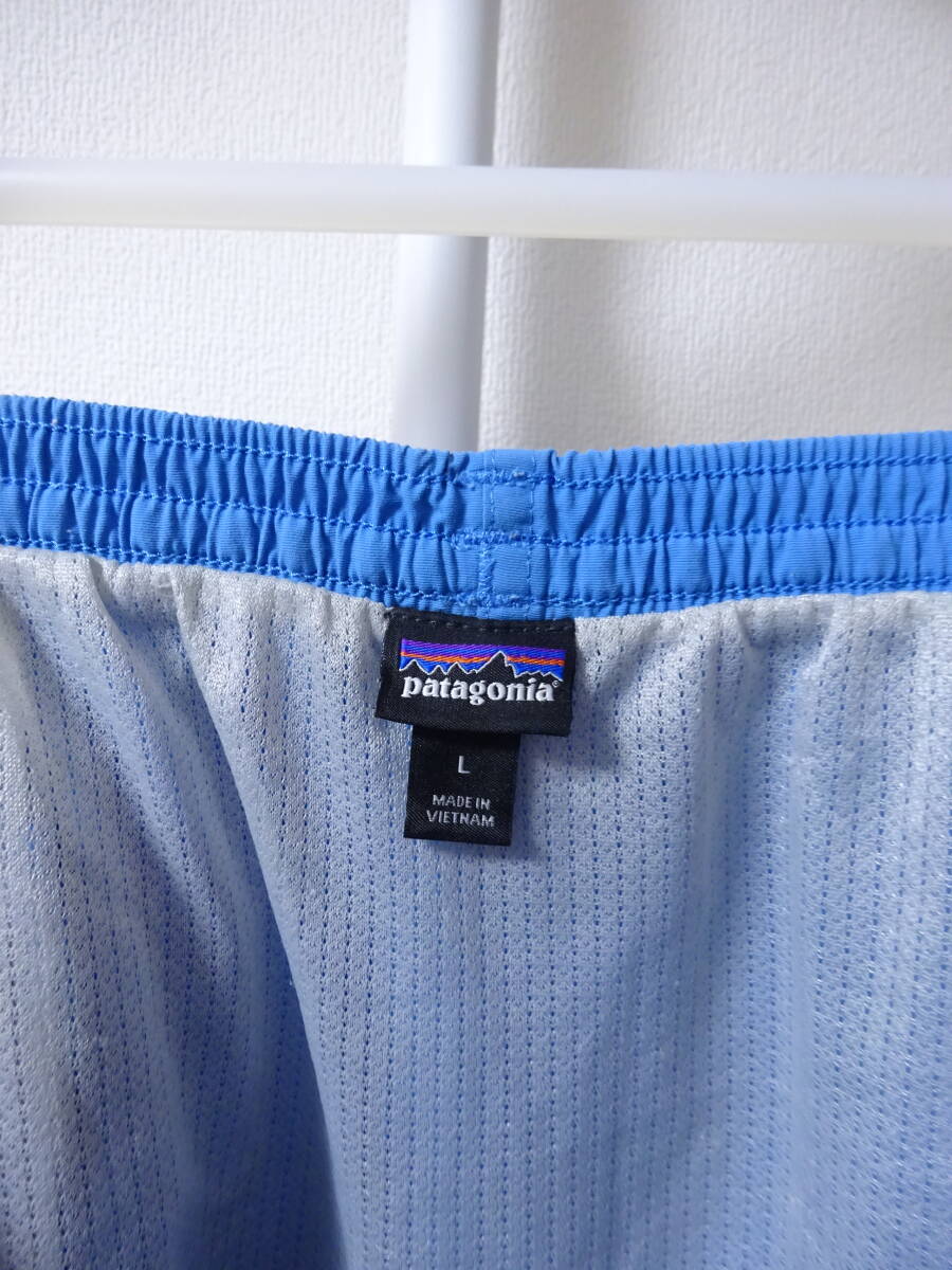 patagonia Baggies Shorts 5インチ ハーフパンツ ナイロン メッシュ 水色 メンズ L パタゴニア バギーズショーツ_画像4