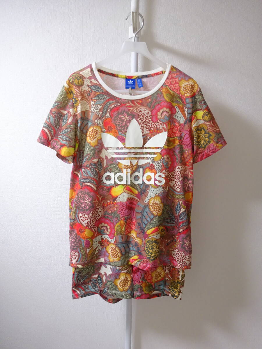 adidas Originals by The Farm Company セットアップ Tシャツ ショーツ 花柄 レディース OT アディダス オリジナルス ファームカンパニー_画像1