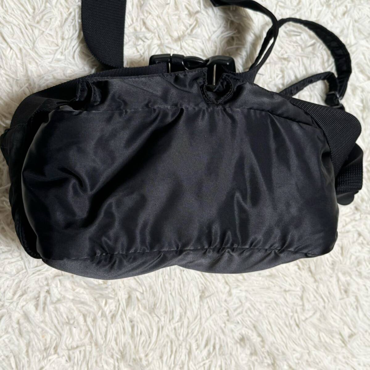  превосходный товар /2way * PORTER Porter Yoshida bag язык машина сумка на плечо сумка "body" поясная сумка бизнес 2 слой нейлон черный чёрный 