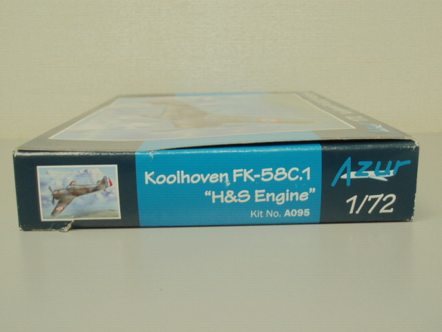 未開封　1/72　Koolhoven Fk-58C.1 Azur No.A095 コールフォーフェン_画像4