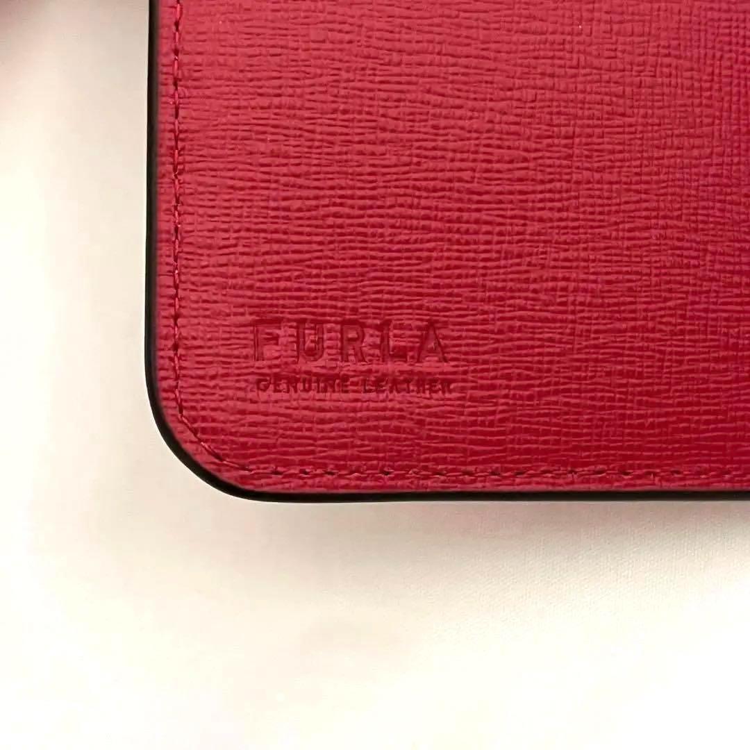 FURLA フルラ 折り財布 レディース 箱付き ルビー (レッド) 極美品 ルビー お札入れ コインケース 小銭入れ カード入れ 小物 保存袋あり