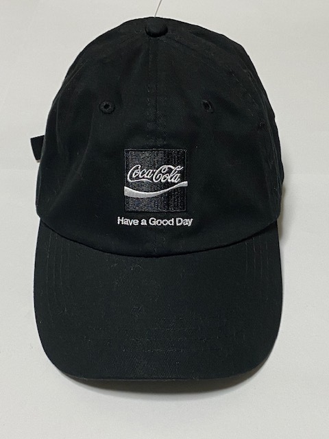 Coca-Cola コカ・コーラ CAP ローキャップ 帽子 ブラック 展示未使用品_画像1