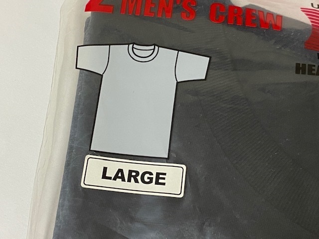 Healthknit ヘルスニット 半袖 Tシャツ Lサイズ 2枚組 ブラック 展示未使用品_画像4