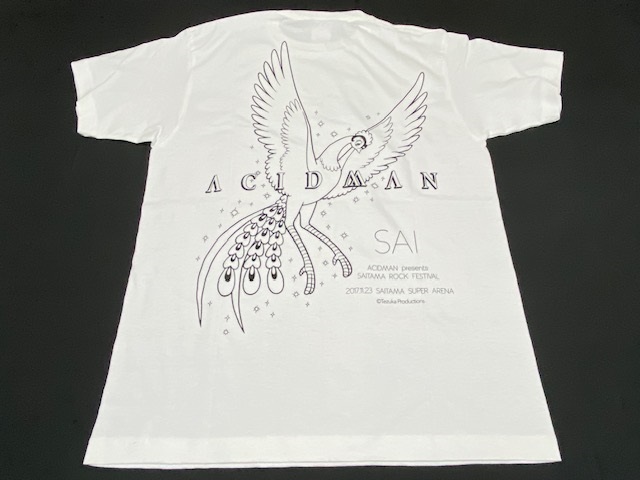 20 ACIDMAN 手塚治虫 火の鳥 デザイン Tシャツ Mサイズ ホワイト 　展示未使用品_画像4