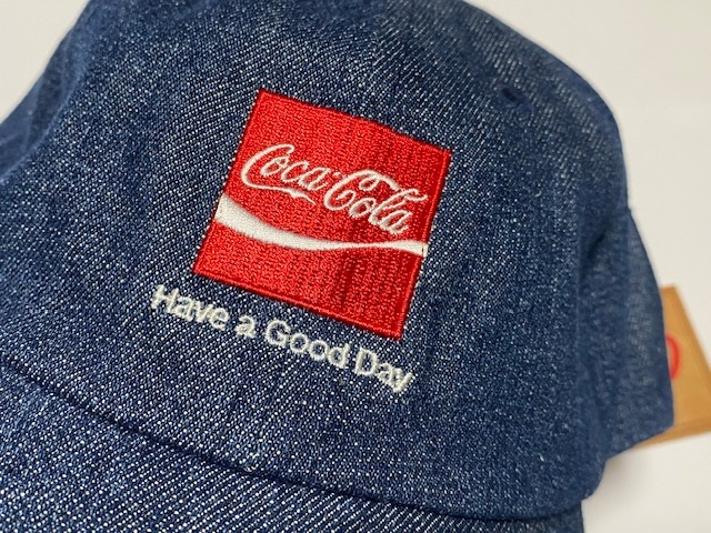 Coca-Cola コカ・コーラ CAP ローキャップ 帽子 デニム調 展示未使用品_画像6