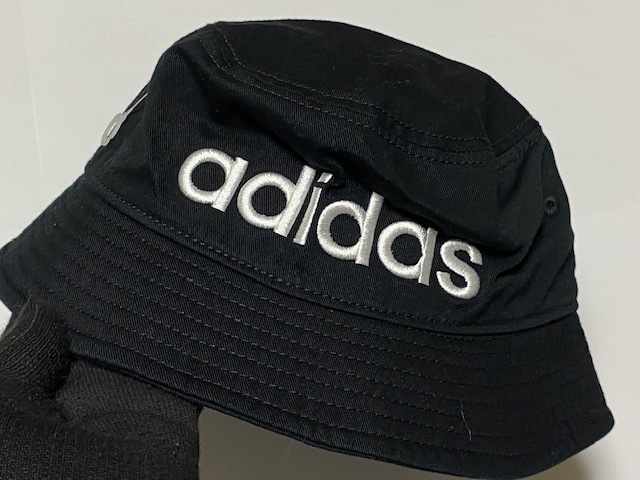 アディダス adidas 吸湿速乾 HAT ハット キャップ 帽子 ブラック 展示未使用品_画像2