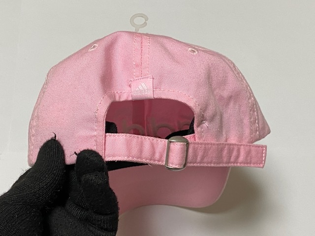 アディダス adidas 吸湿速乾 ADJUSTABLE CAP ローキャップ 帽子 ピンク ② 展示未使用品_画像5