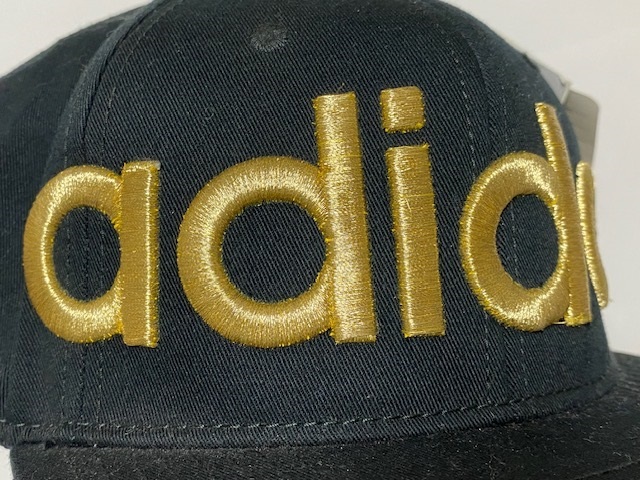 adidas アディダス SNAPBACK スナップバック 吸湿速乾 Cap キャップ 帽子 ブラック/ゴールド 展示未使用品_画像6