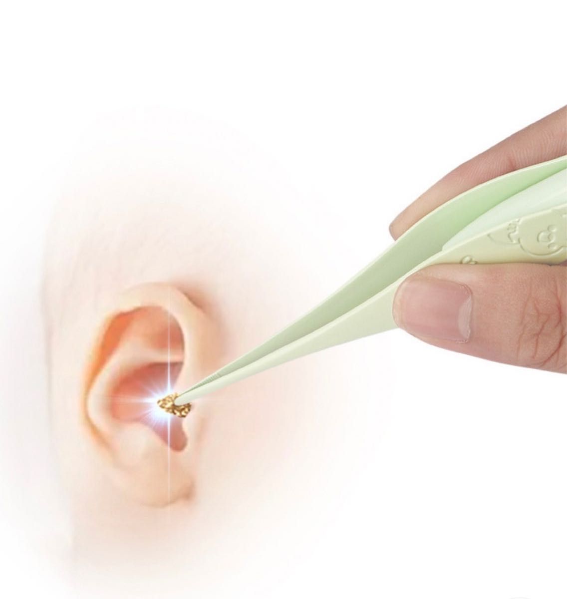 USB充電式光る耳かきLED ライト付きピンセット照明付き耳掃除耳かき子ども便利
